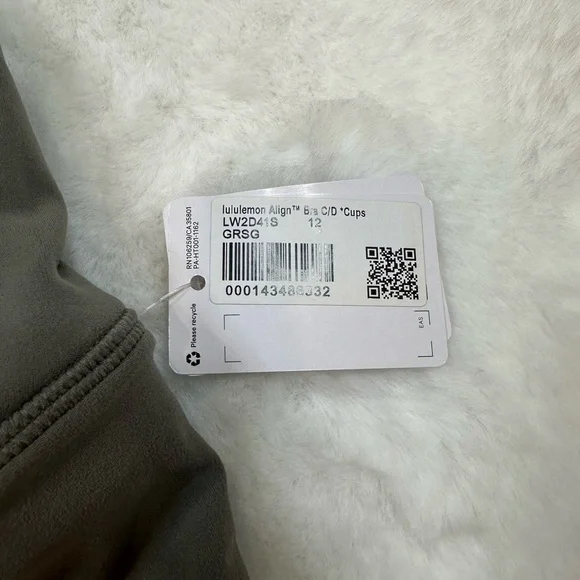 Lululemon Align Bra in Dark Gray-green sage - Picture 2 of 5